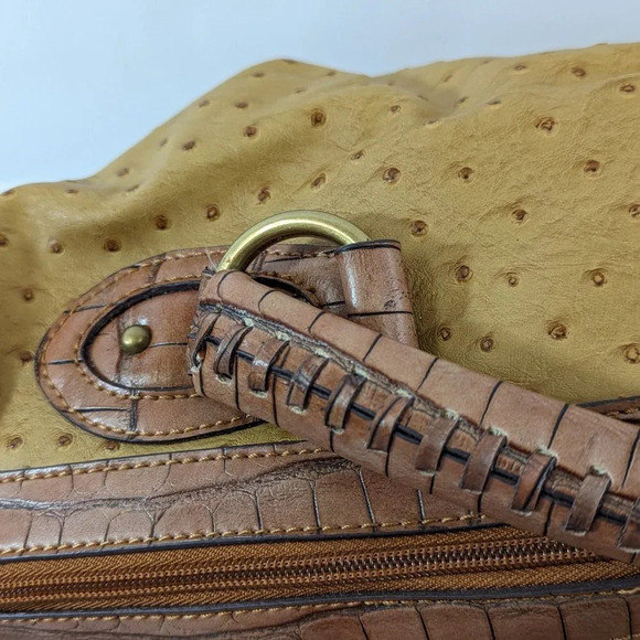 Nine West Leather Beige Satchel w/ Mini Tote - Picture 8 of 13